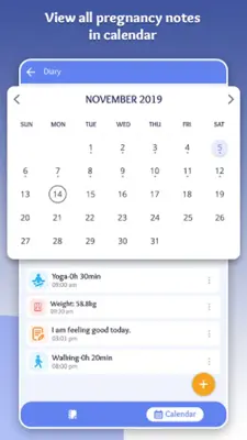 MomDiary Week by week Pregnan android App screenshot 2