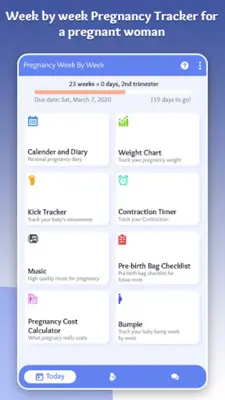 MomDiary Week by week Pregnan android App screenshot 3